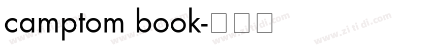 camptom book字体转换